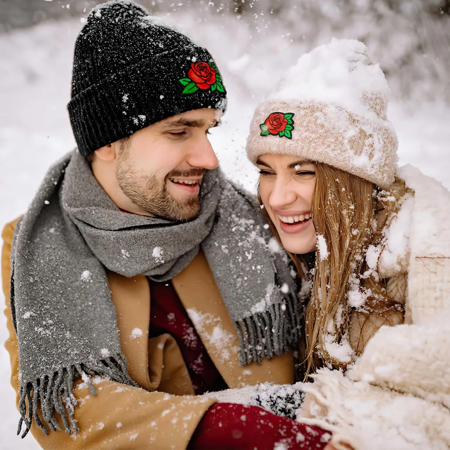 Beanie for Men Women Black Beanie Hat Soft Winter Cuffed Beanies Skull Caps Knit Hats