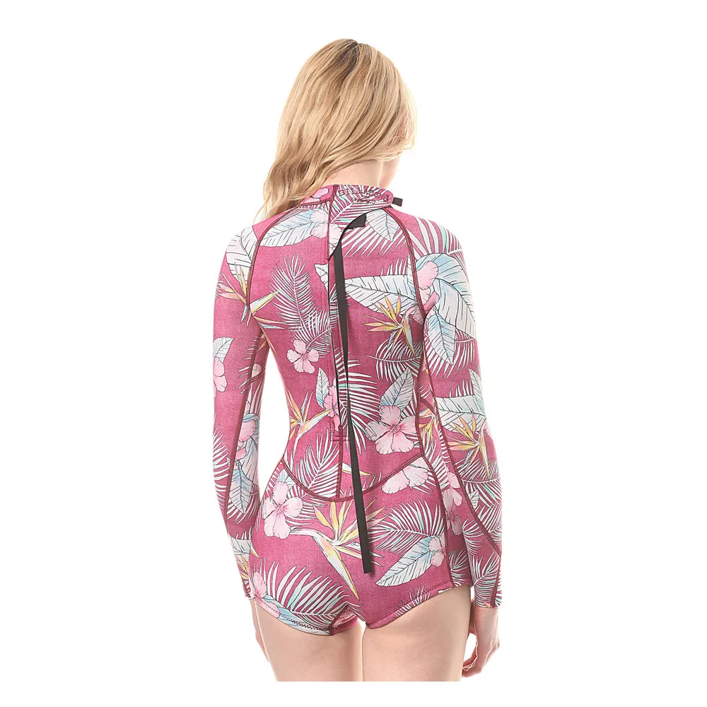 Billabong Mas Tropical Spring Fever L/S Springsuit-Sangria