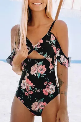 Chicindress cute One Piece Floral Swimsuit