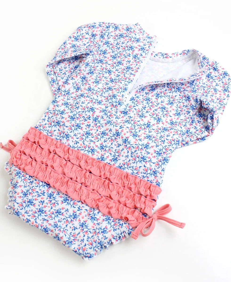 Cottage Tea Time L/S One Piece Rash Guard