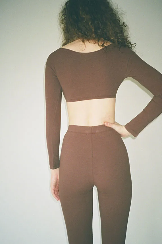 El Tigre Chiquito Chocolate Crop Top