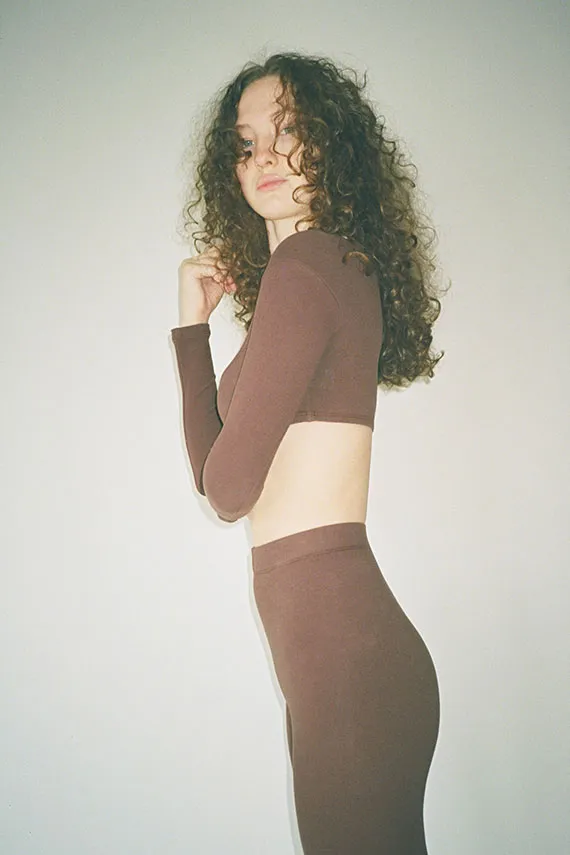 El Tigre Chiquito Chocolate Crop Top