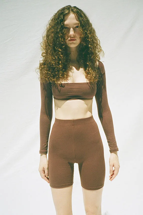 El Tigre Chiquito Chocolate Crop Top