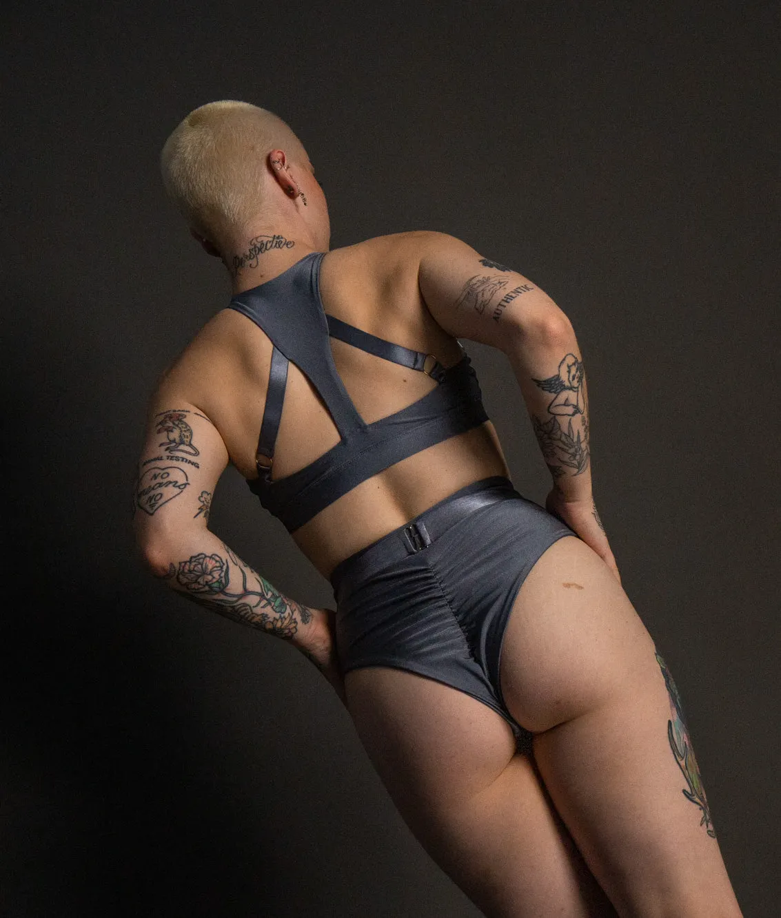 Faye Bra - Shiny Gunmetal