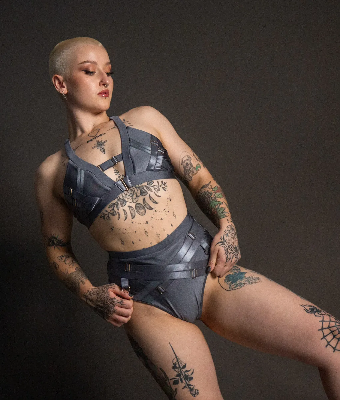Faye Bra - Shiny Gunmetal