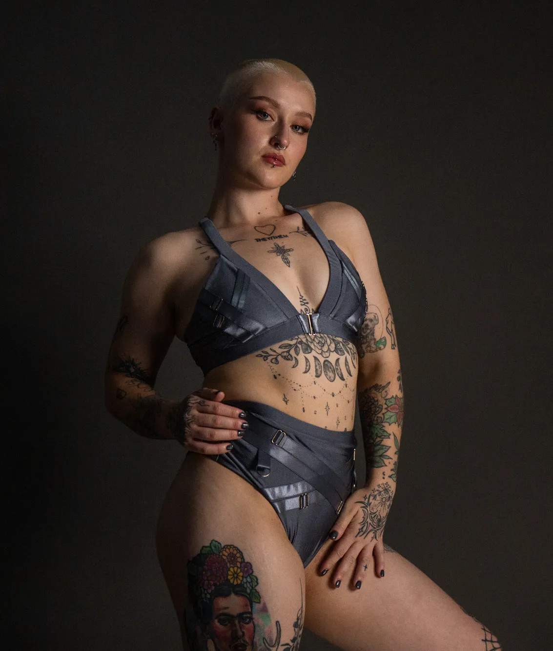 Faye Bra - Shiny Gunmetal
