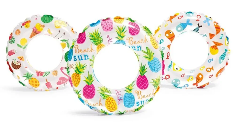 Flamingo Lively Print Transparent Ring