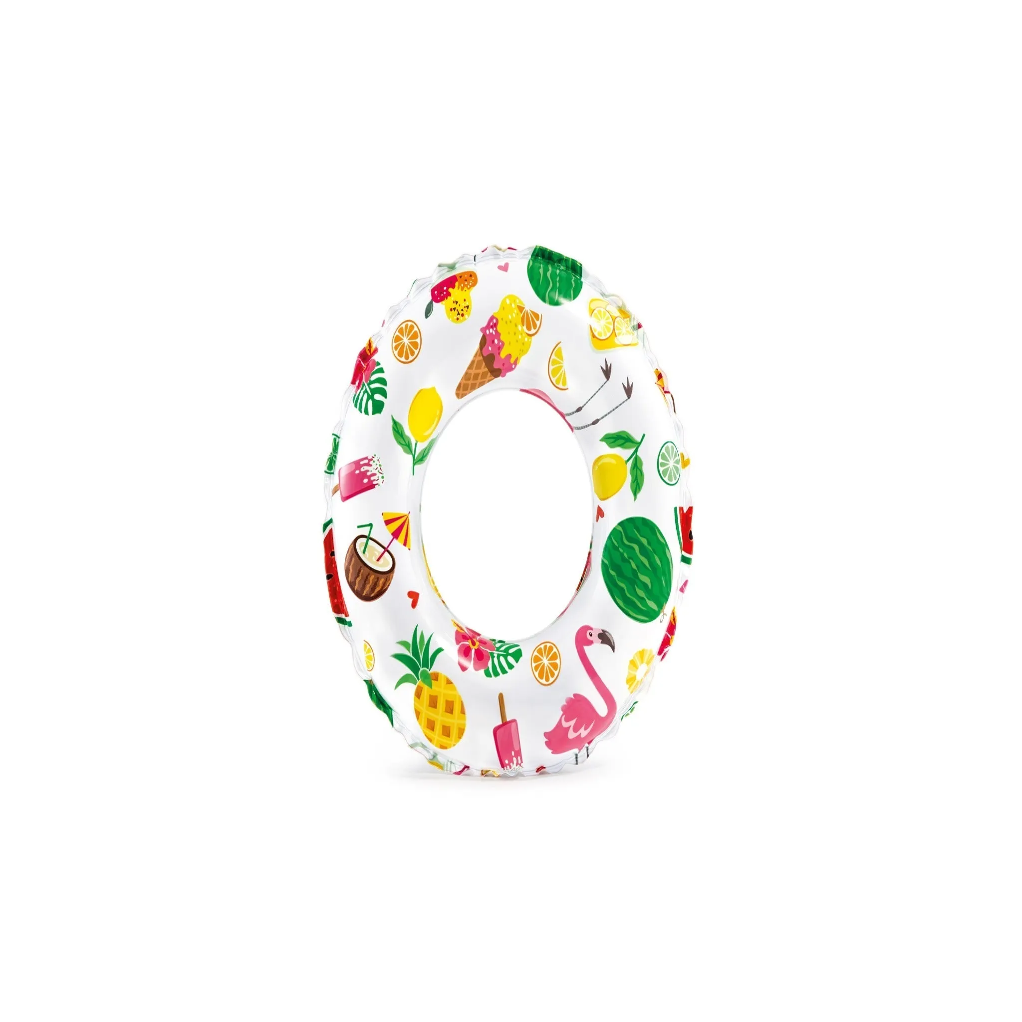 Flamingo Lively Print Transparent Ring