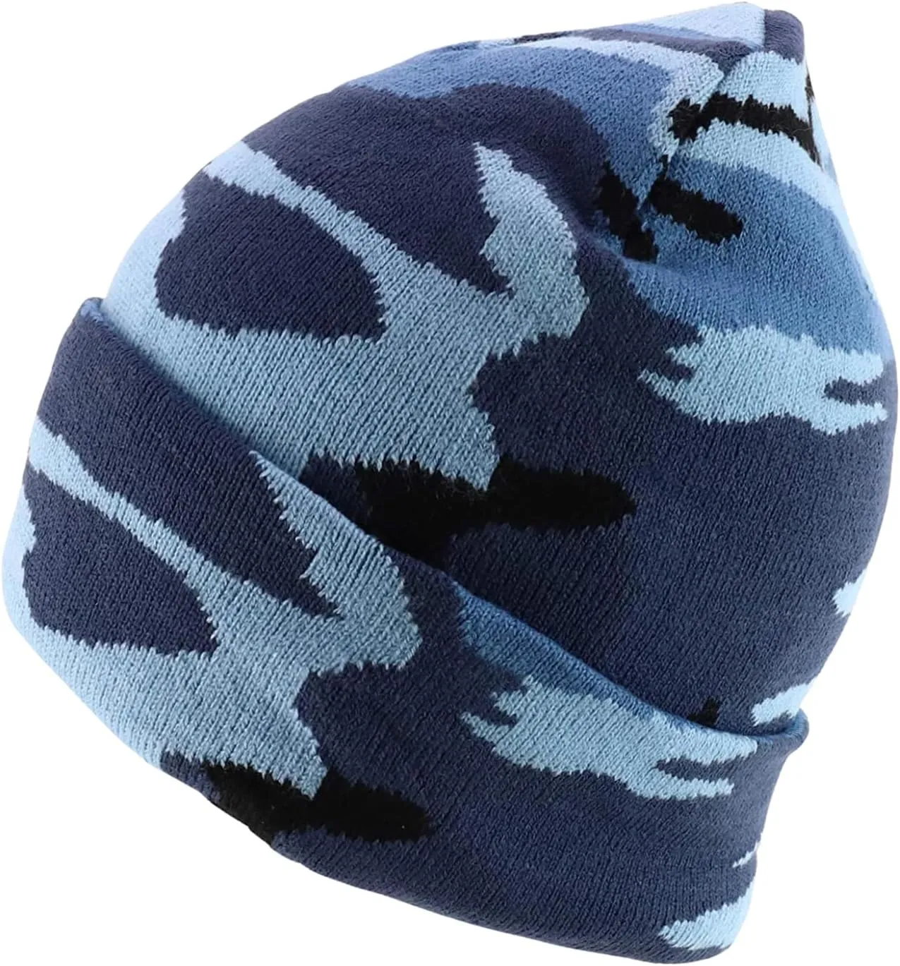 Gelante Men Women Warm Knit Cuffed Plain Beanie Hat Skull Cap.