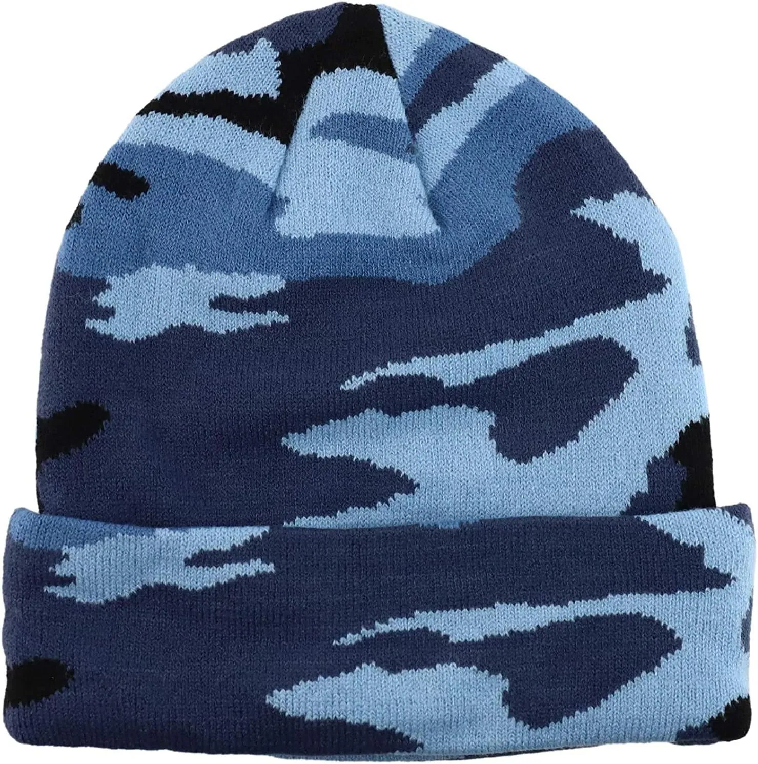 Gelante Men Women Warm Knit Cuffed Plain Beanie Hat Skull Cap.