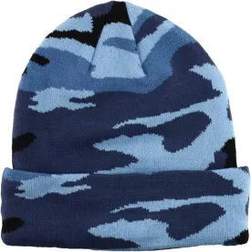 Gelante Men Women Warm Knit Cuffed Plain Beanie Hat Skull Cap.