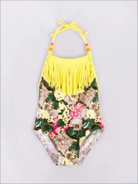 Girls Hula Girls One Piece Swimsuit