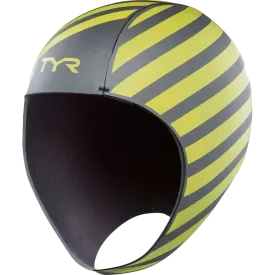 Hi-Vis Neoprene Swim Cap, Fluorescent Yellow - S