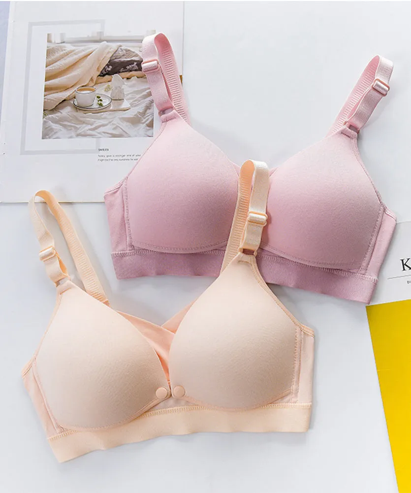iLoveSIA Front Closure Nursing Bra Breast Feeding Bra Women Bra 3PACK
