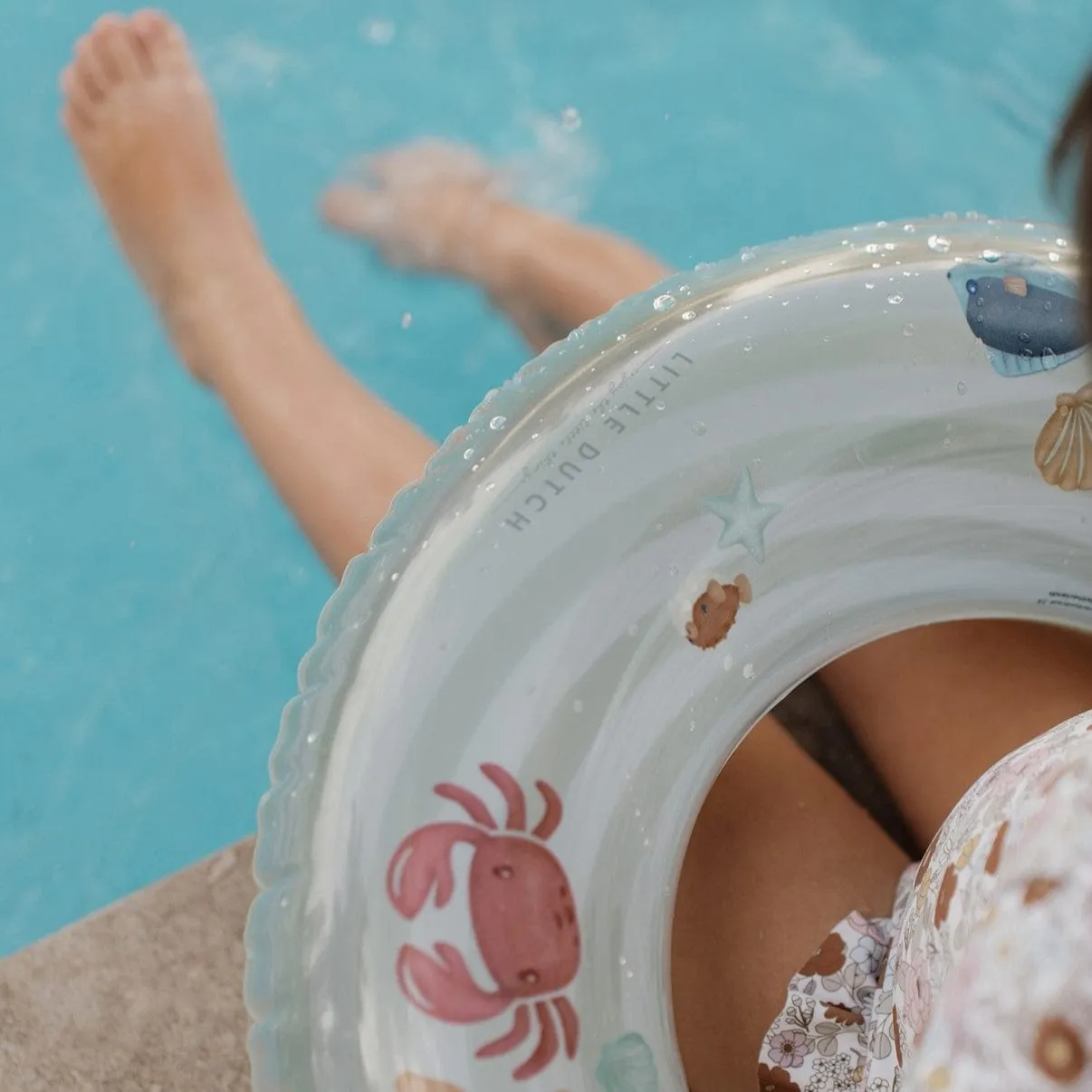 Little Dutch Childrens Inflatable Swim Ring (Fresh Greens)