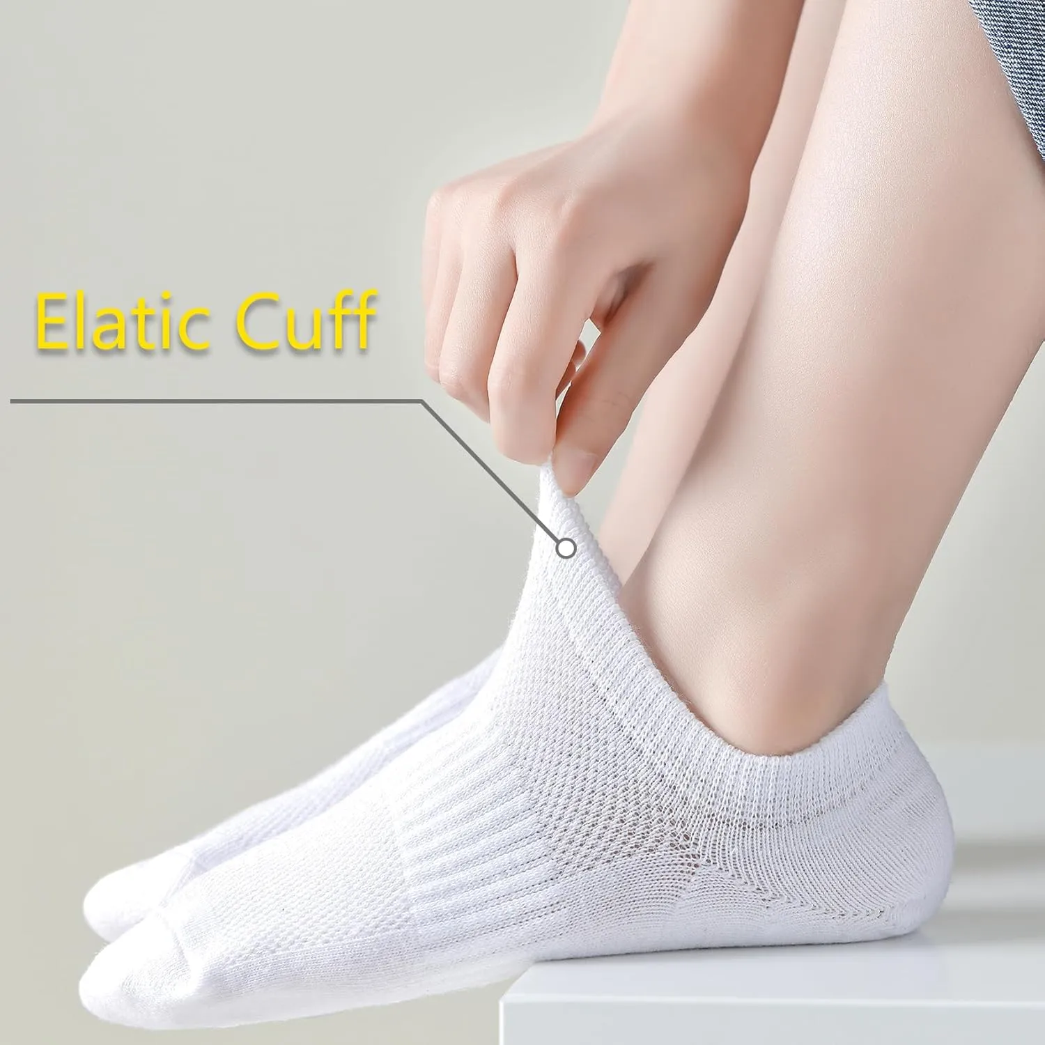 LO SHOKIM No Show Cotton Socks for Girls and Boys - Low Cut, Breathable, Non-Slip Short Socks for Kids - 5/10 Pairs