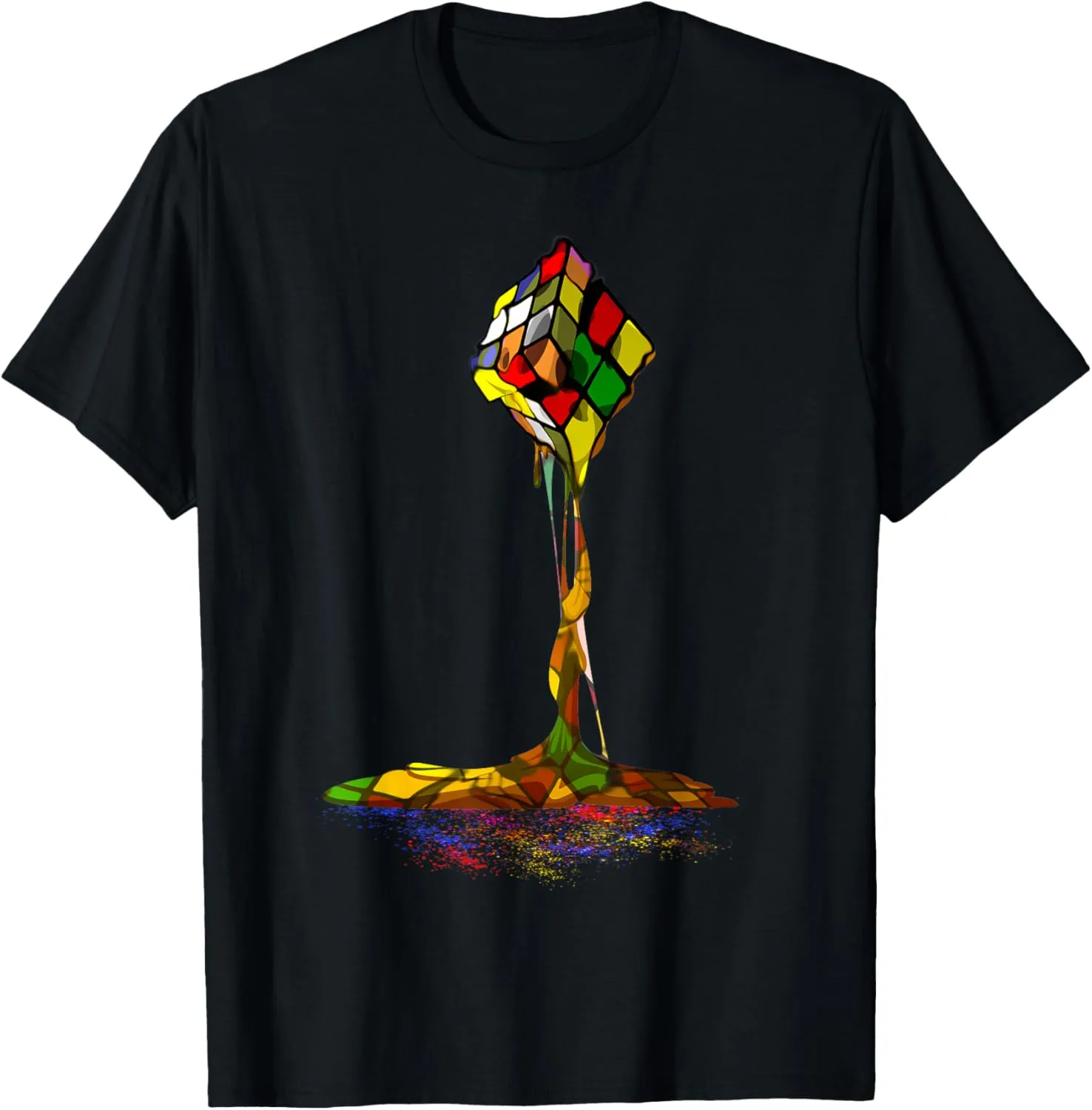 Melting Puzzle Cube Retro Speed Cubing 80's Vintage Toy T-Shirt