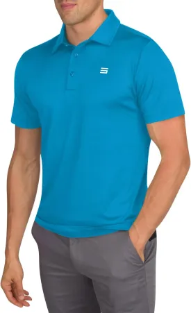 Mens Untucked Golf Polo Shirts - The Perfect Length, Quick Dry, 4-Way Stretch Fabric. Moisture Wicking, UPF 50  Protection