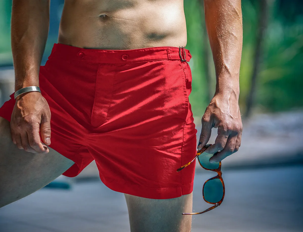 Newman Swim Shorts Vintage Red