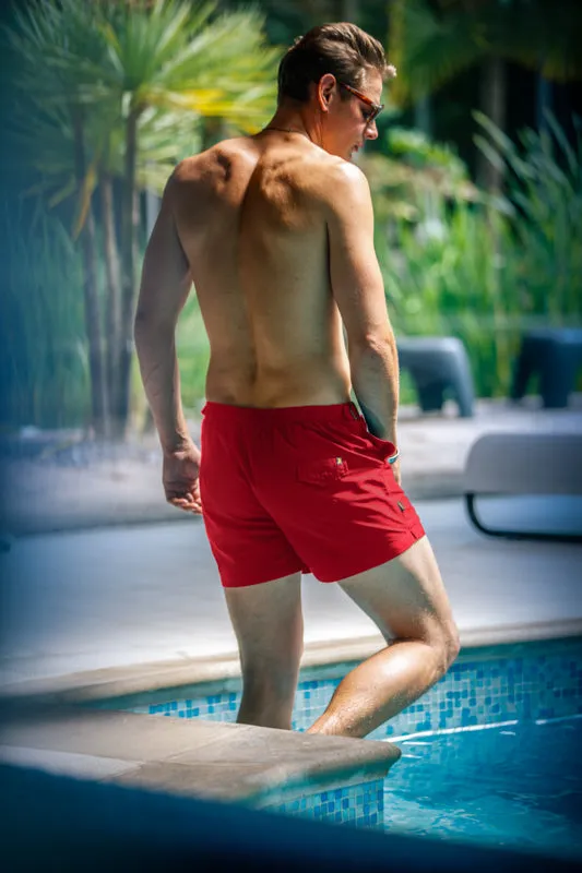 Newman Swim Shorts Vintage Red