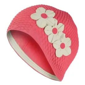 Pink Flower Swimming Hat For Women