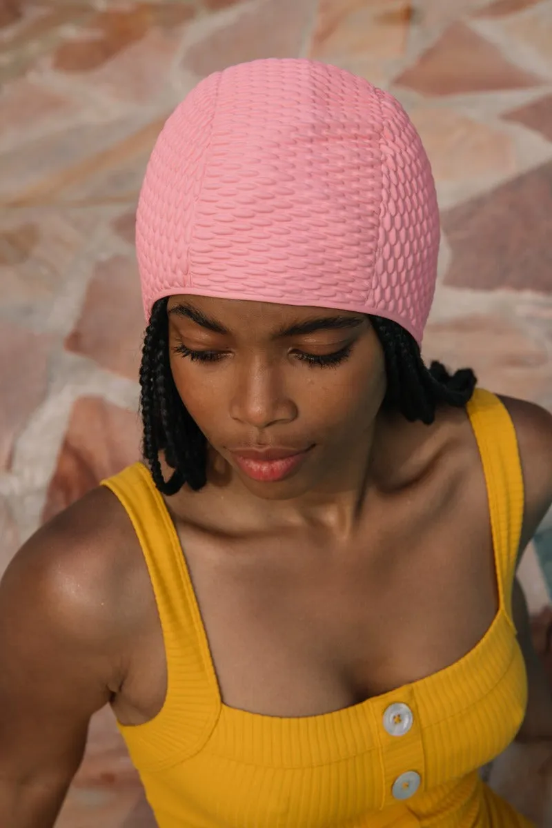 Pink retro swimming cap - KORES