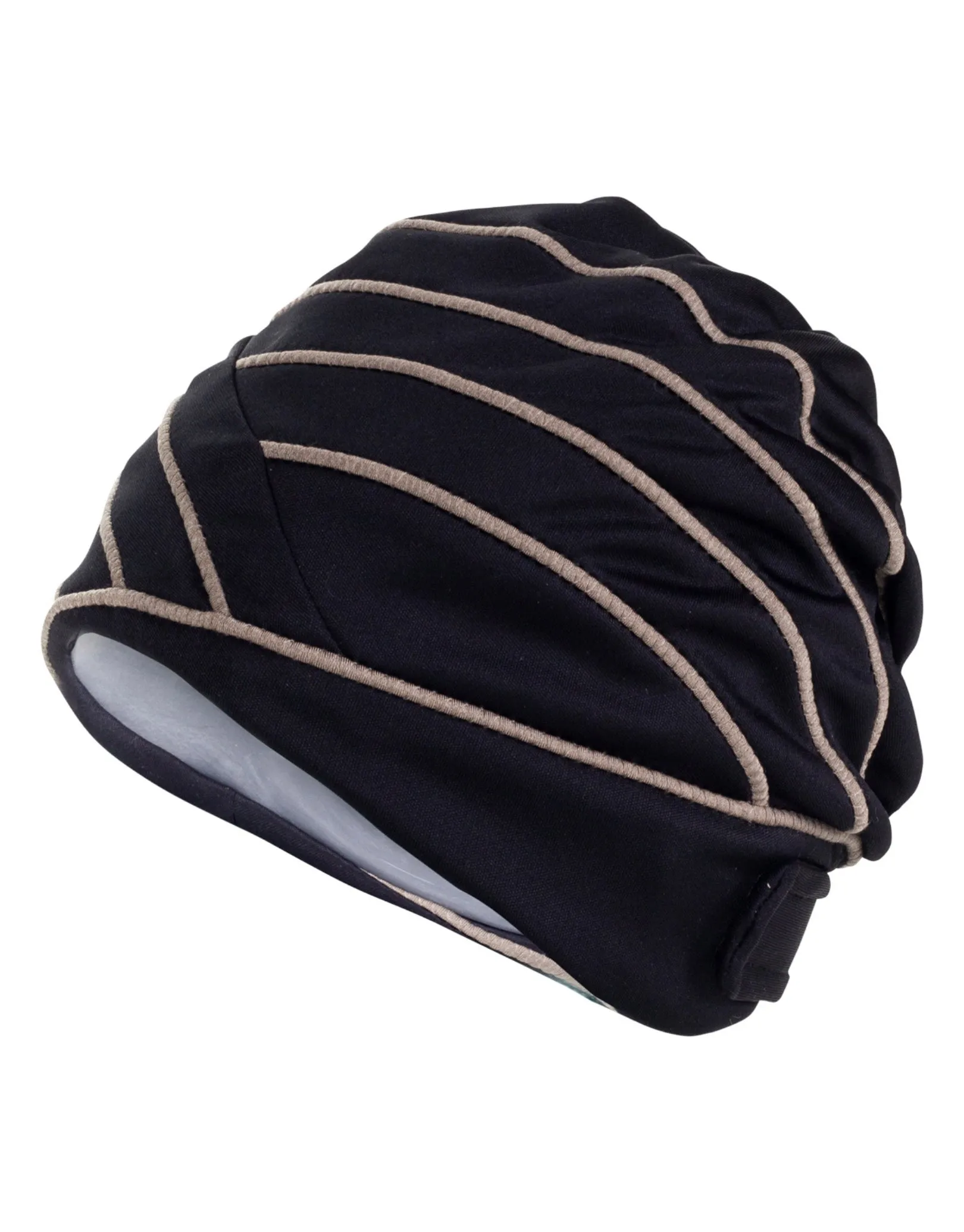 Piped Fabric Swim Cap