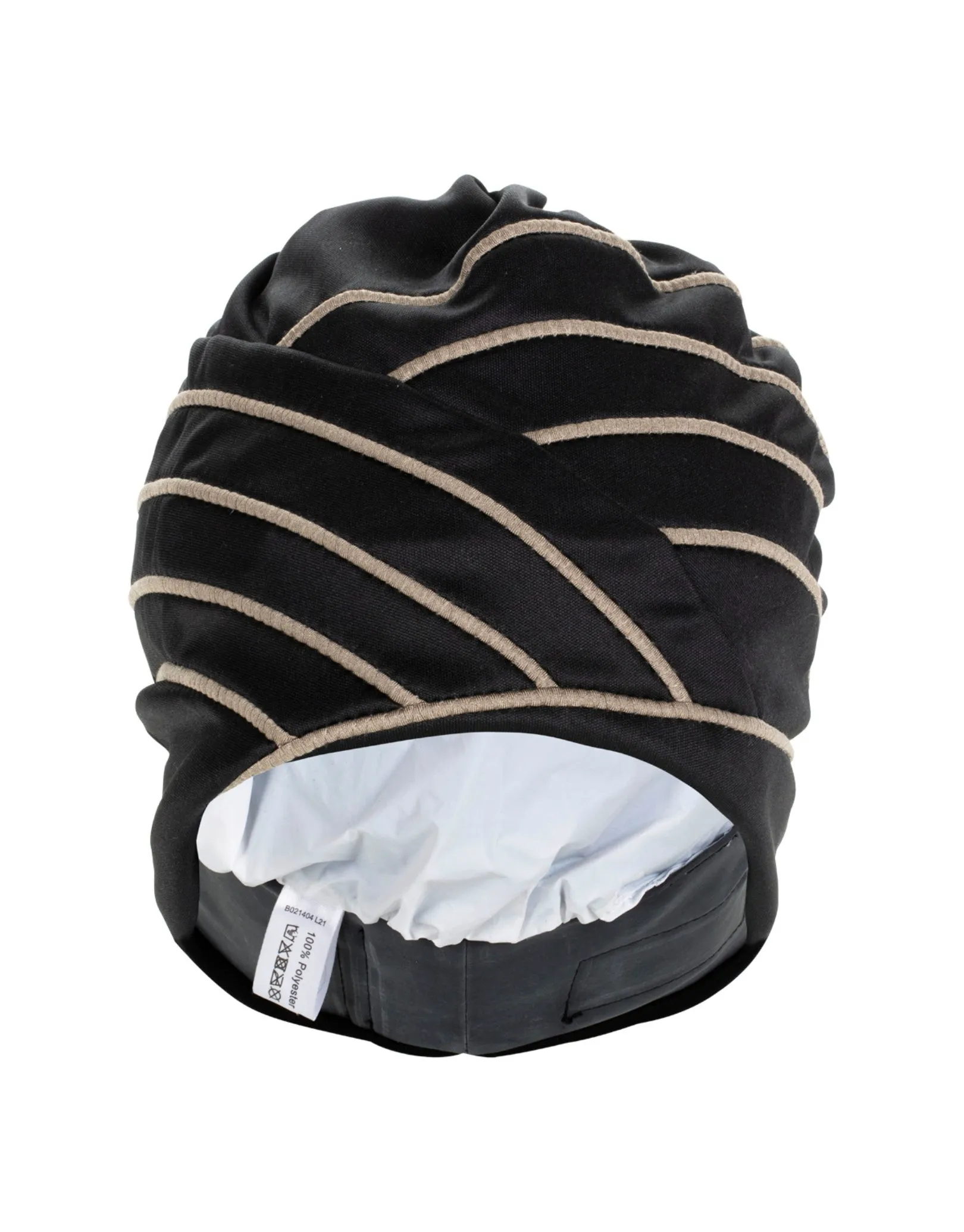 Piped Fabric Swim Cap