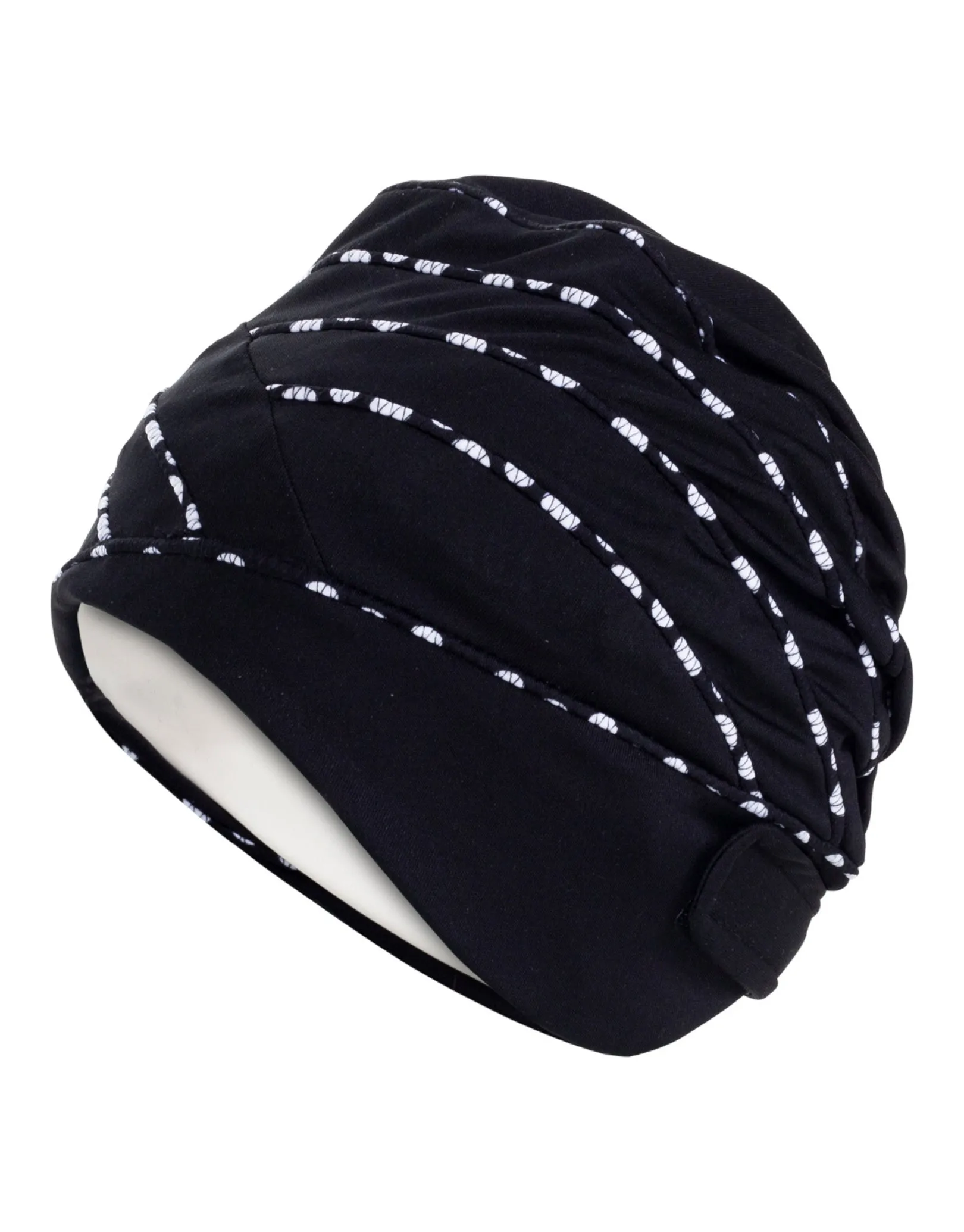 Piped Fabric Swim Cap