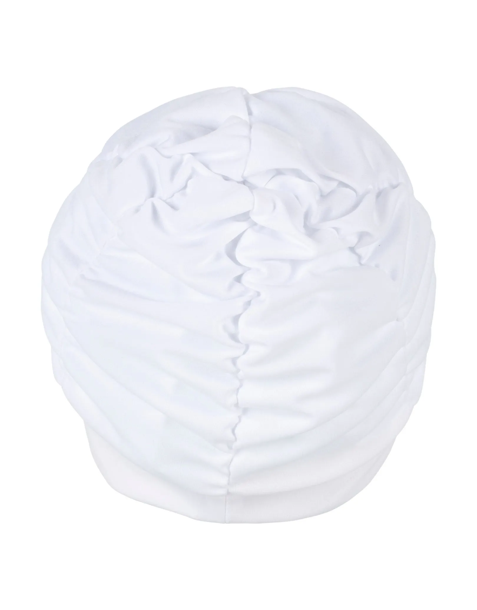 Pleated Fabric Swim Cap