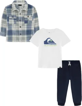 Quiksilver boys 3pc Winter Fleece Shacket Pant Set