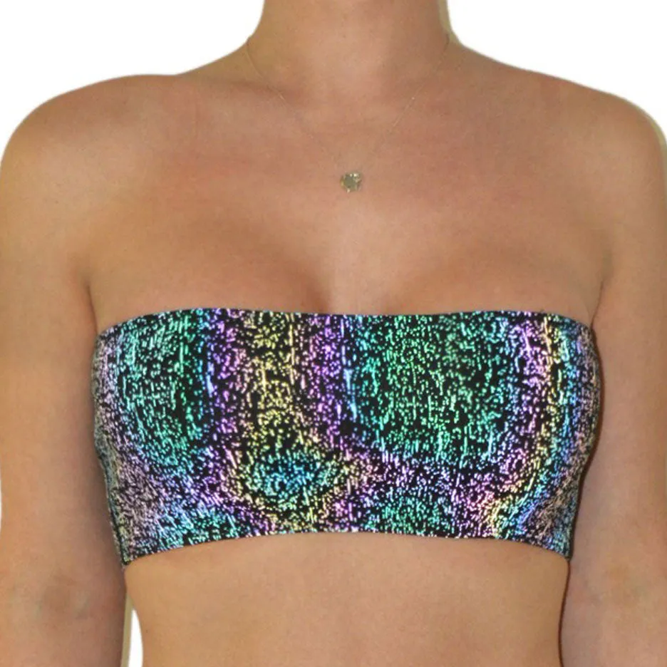 Rainbow Holographic Dot Tops - Final Sale