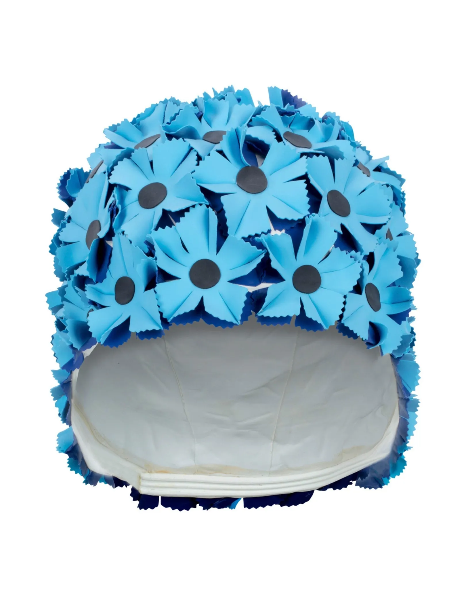 Rubber All Over Flower Swim Cap