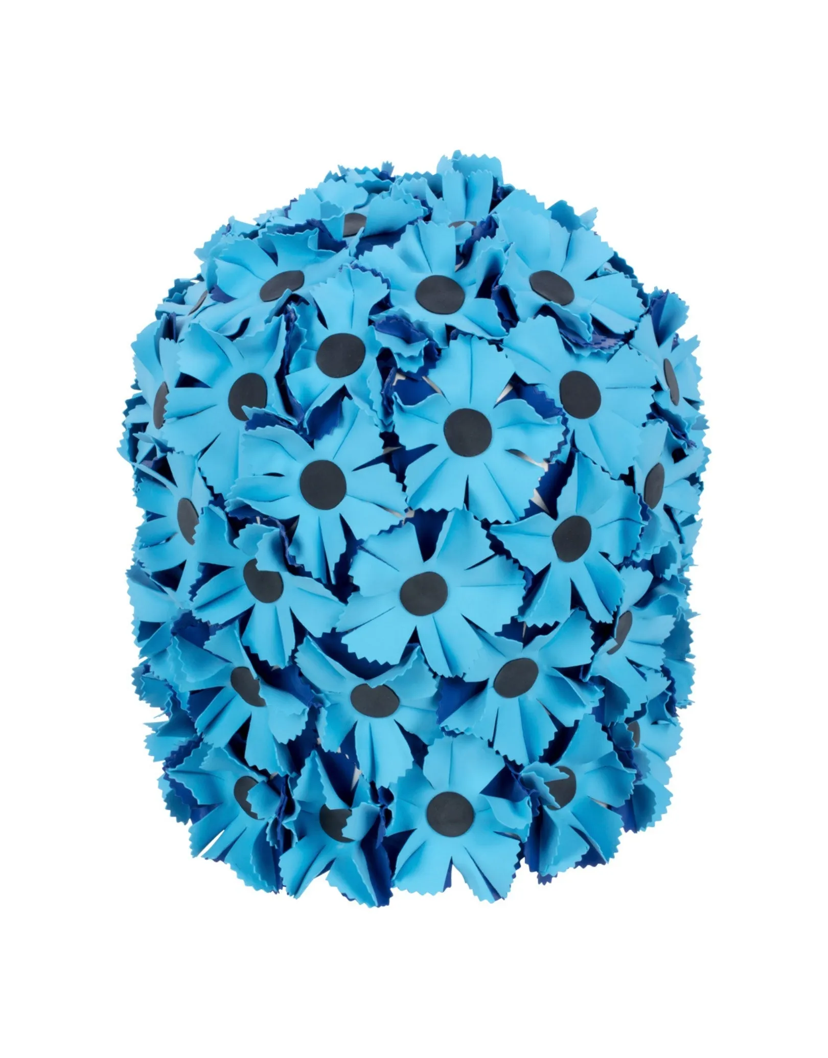 Rubber All Over Flower Swim Cap