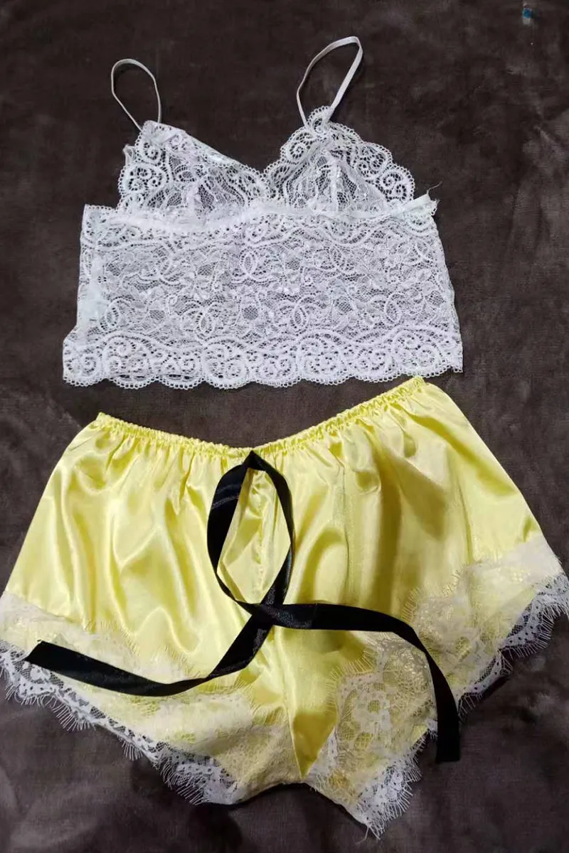 Sexy Fashion Lace Suspender Pajamas