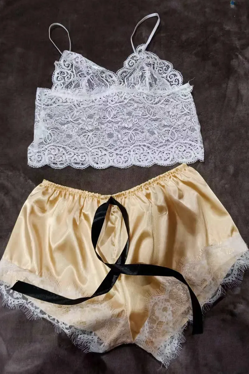 Sexy Fashion Lace Suspender Pajamas
