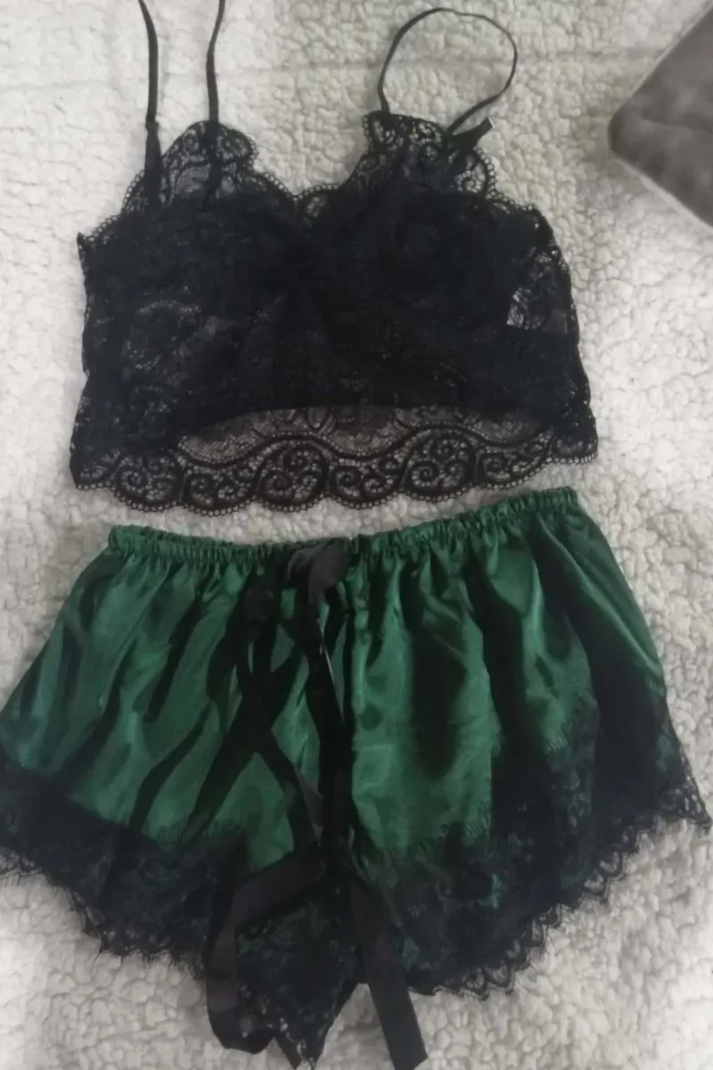 Sexy Fashion Lace Suspender Pajamas