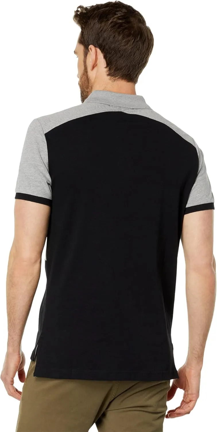 U.S. POLO ASSN. Slim Fit Chest Stripe Color-Block Polo